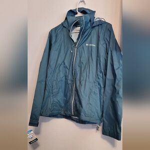 Nwt Columbia Green Pardon My Trench Rain Jacket Women's Size Large